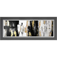 METALLBILD 125,7/50,7 cm  - Silberfarben/Multicolor, Design, Holzwerkstoff/Metall (125,7/50,7cm) - Monee