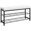 SKOHYLLA 90/48/30 cm  - vit/svart, Design, metall/trämaterial (90/48/30cm) - MID.YOU