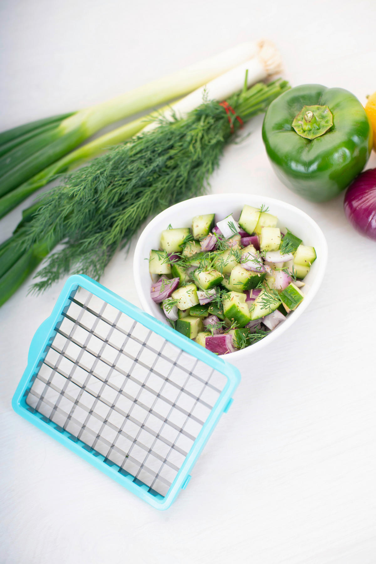 GEMÜSESCHNEIDERSET Nicer Dicer Chef Pro  - Petrol, Basics, Kunststoff/Metall (25/20,5/24,5cm) - Genius