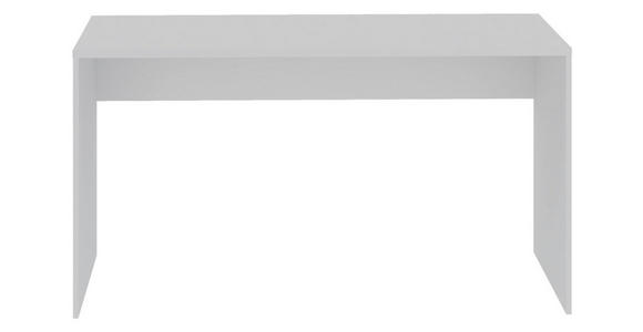 SCHREIBTISCH 135/73/54,4 cm in Weiß - Weiß, KONVENTIONELL, Holzwerkstoff (135/73/54,4cm) - Hom`in