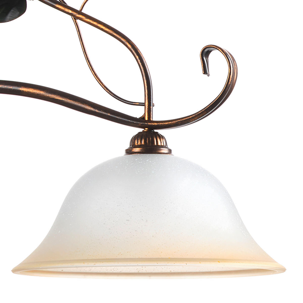 HÄNGELEUCHTE 80/45/110 cm  - Bronzefarben/Olivgrün, Natur, Glas/Metall (80/45/110cm)