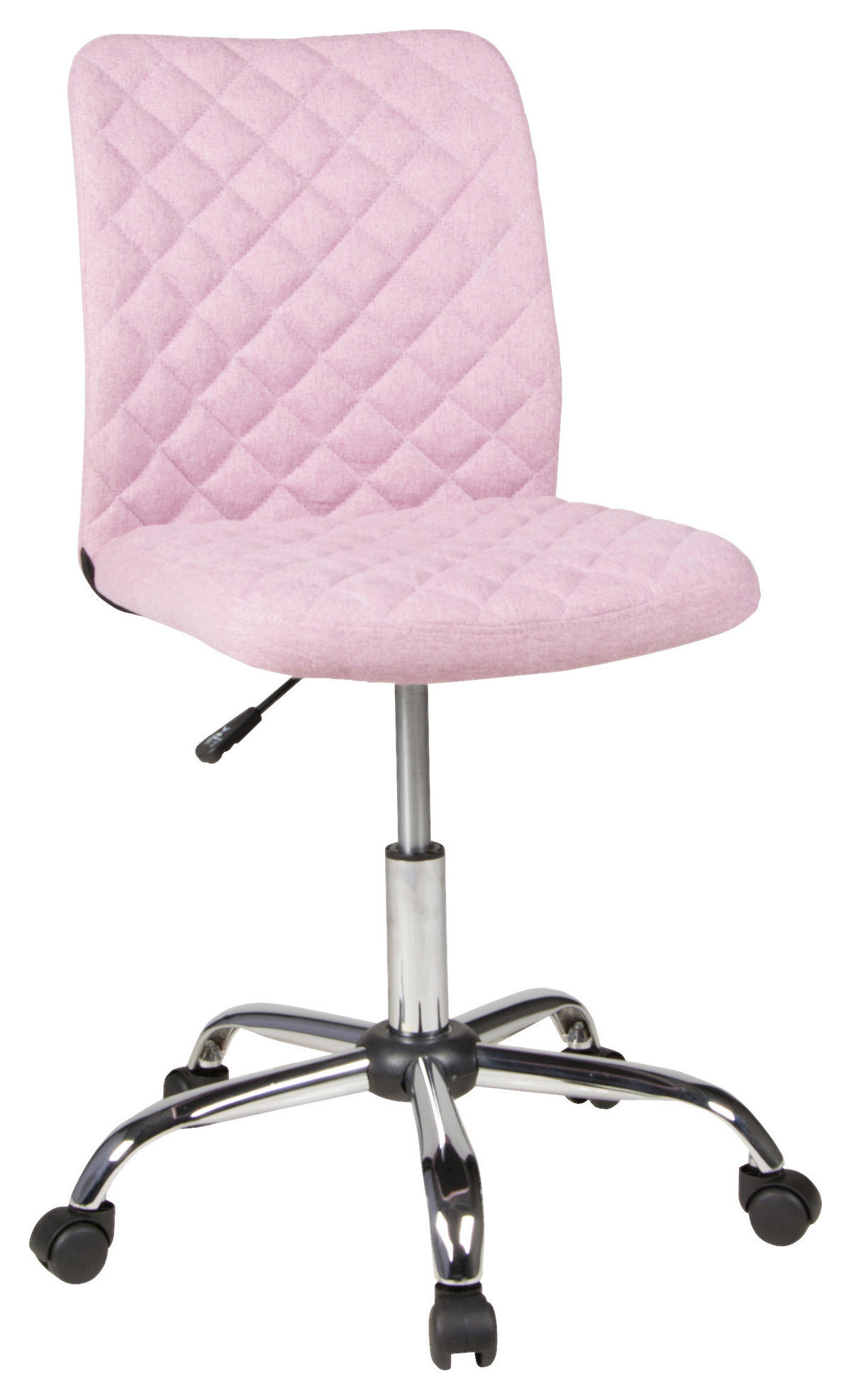 JUGENDDREHSTUHL Mikrofaser Rosa  - Chromfarben/Rosa, MODERN, Kunststoff/Textil (54/84-96/54cm) - Boxxx