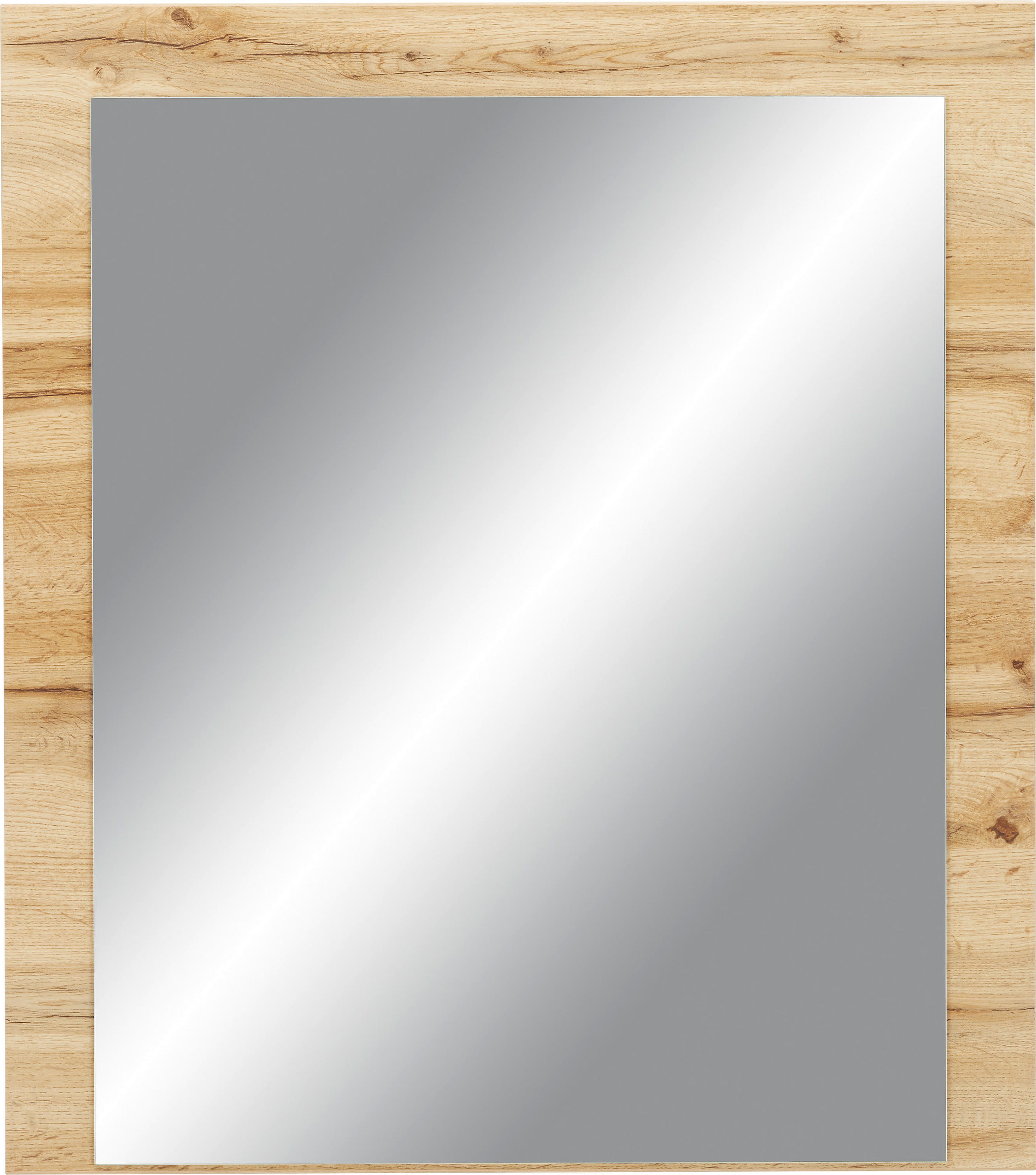 OGLEDALO - boja hrasta, Konvencionalno, pločasti materijal (75/85/2cm) - Carryhome