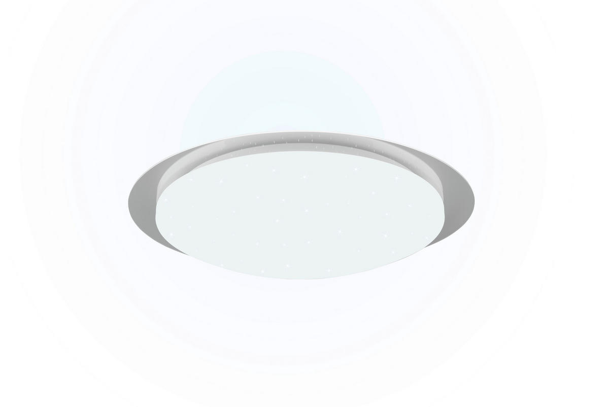 LED-DECKENLEUCHTE  48/10,2 cm    - Weiss, Basics, Kunststoff (48/10,2cm) - Trio Leuchten