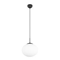 HÄNGLAMPA Fomento 30/150 cm  - vit/svart, Basics, metall/glas (30/150cm) - Trio Leuchten