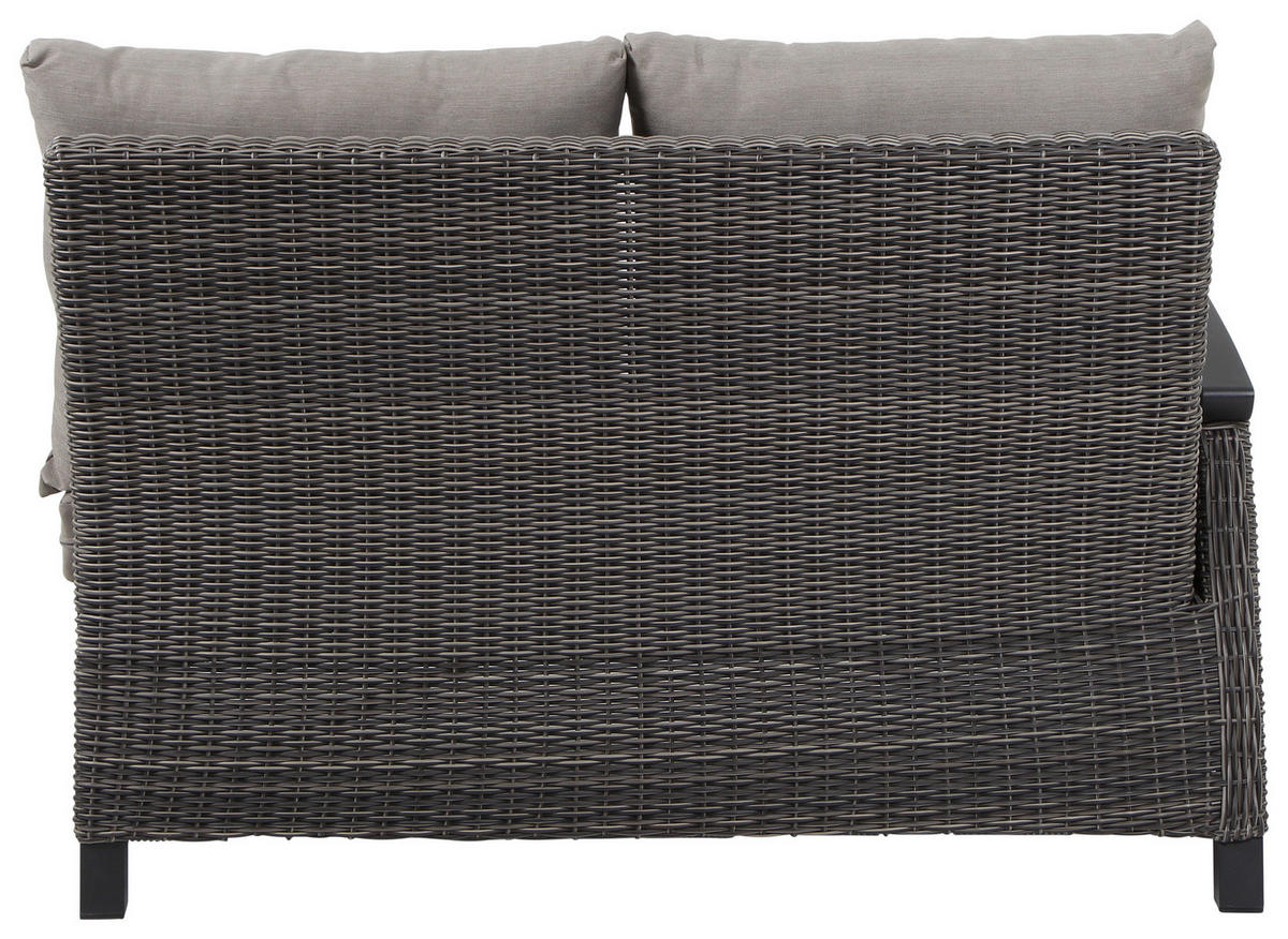 LOUNGEGARNITUR 5-teilig   83/103/160 cm Aluminium  - Grau, Basics, Keramik/Kunststoff (83/103/160cm) - Siena Garden