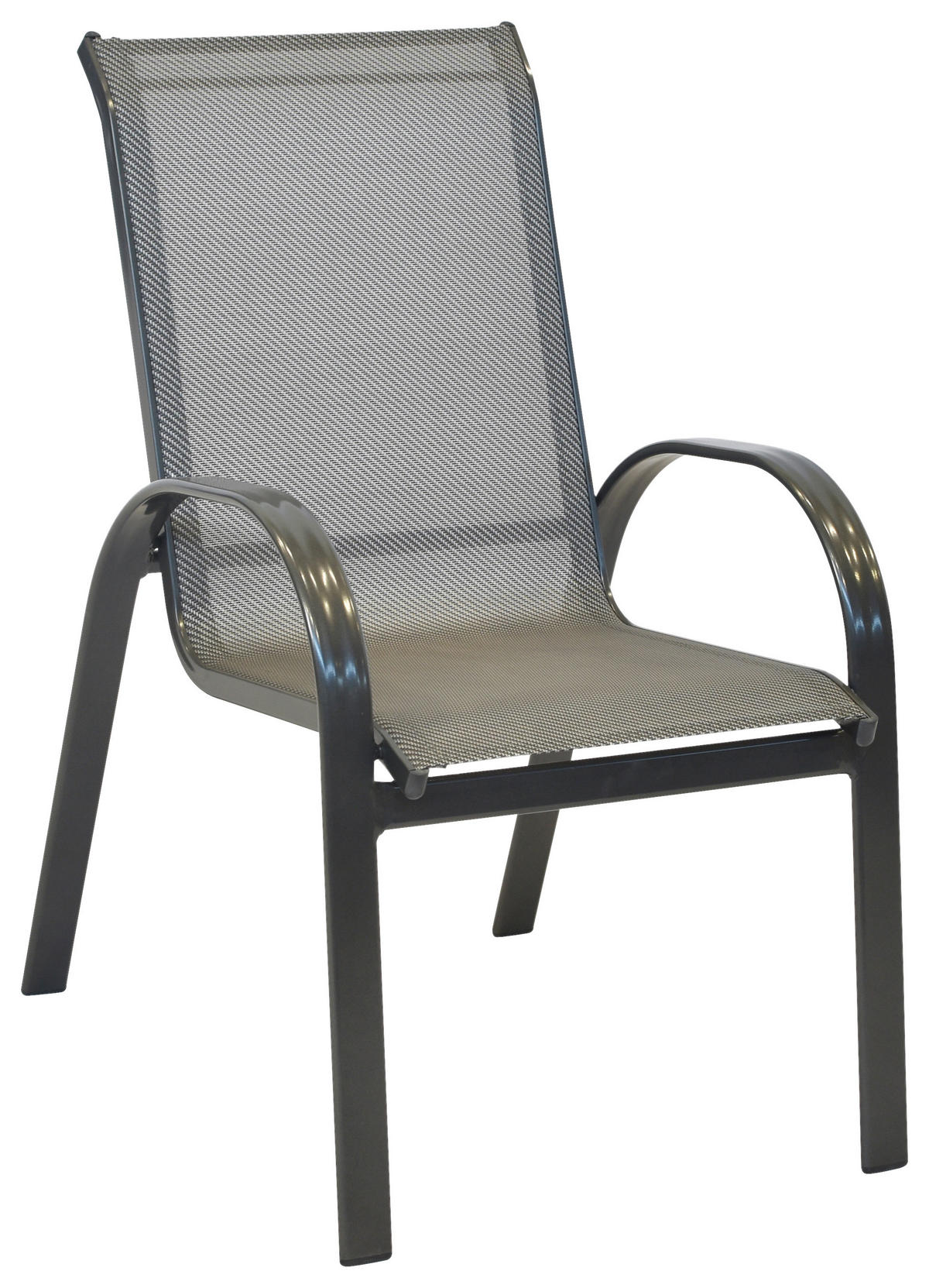 GARTENSET 5-teilig Aluminium  - Graphitfarben/Braun, MODERN, Kunststoff/Metall - Gardenson
