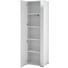 GARDEROBENSCHRANK foliert, matt Weiß - Silberfarben/Weiß, Design, Holzwerkstoff/Kunststoff (65/198/41cm) - Xora