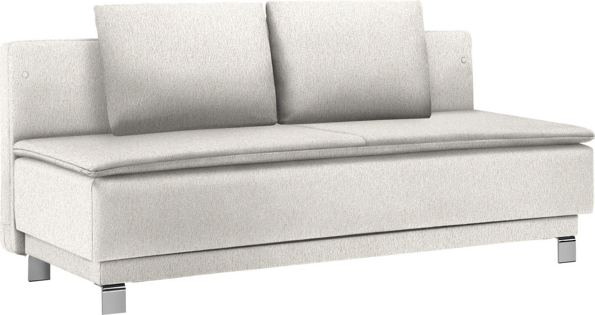 SCHLAFSOFA in Webstoff Beige  - Beige, MODERN, Textil/Metall (200/85/90cm) - Joka