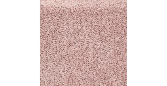 HOCKER Vliesstoff, Bouclé Pink - Pink, Trend, Textil (41/44/41cm) - Xora