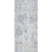 Webteppich - Blau/Weiß, Design, Naturmaterialien/Textil (160/230cm) - Novel