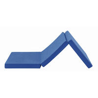 SKLADACÍ MATRAC, 65/186 cm - modrá, Basics, textil (65/186cm) - Carryhome