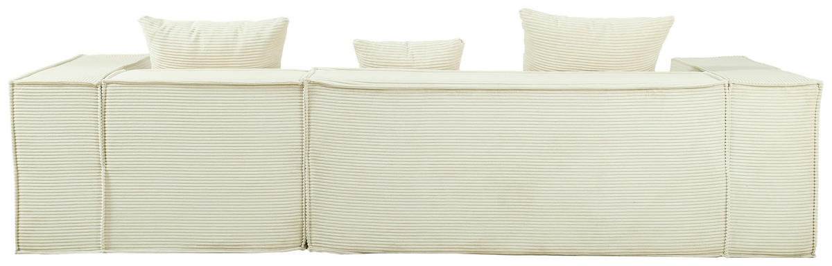 ECKSOFA in Cord Beige   - Beige, Design, Textil (270/60/100cm) - P & B