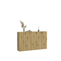 SCHUHSCHRANK 152/99/34 cm  - Schwarz/Eiche Artisan, Konventionell, Holzwerkstoff/Metall (152/99/34cm) - MID.YOU