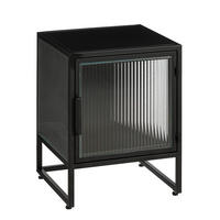 NOĆNI ORMARIĆ crna   - crna, Basics, metal (38/35/50cm)