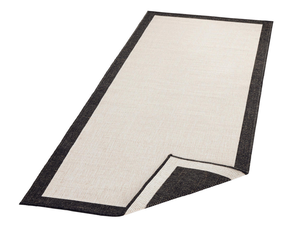LÄUFER 80/350 cm Twin  - Creme/Schwarz, Design, Kunststoff (80/350cm)