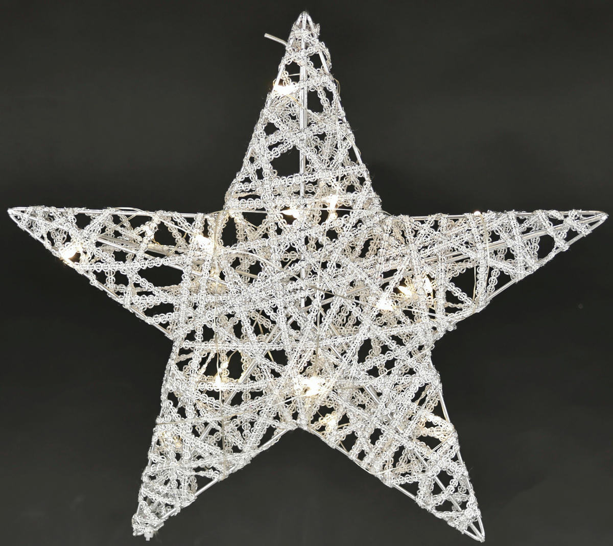 DEKOSTERN  - Silberfarben, Basics, Metall (30/30cm) - X-Mas