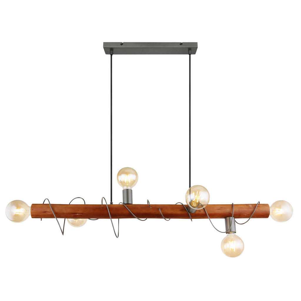 Hängeleuchte Alice H: 120 cm 6-Flammig, Rustikal