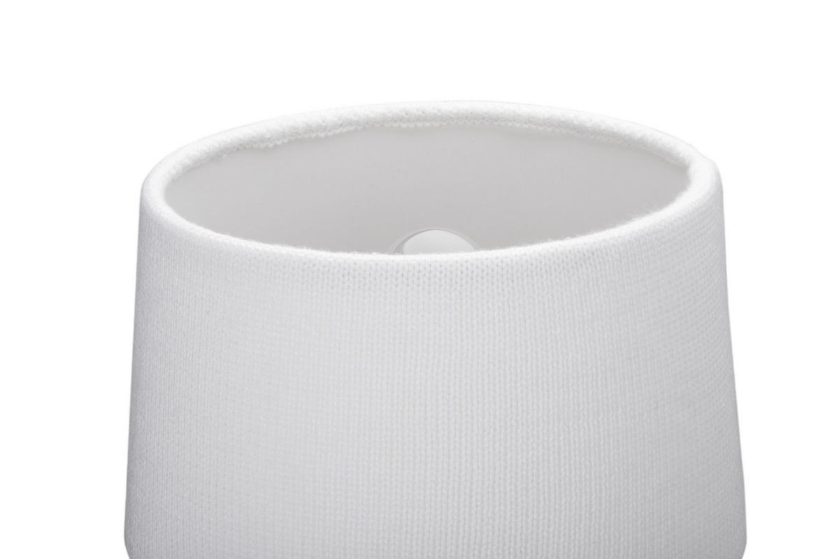 TISCHLEUCHTE - Weiss, Lifestyle, Kunststoff/Textil (33/30/53cm) - Novel