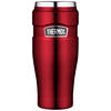THERMOBECHER STAINLESS KING 0,47 L  - Rot, Basics, Kunststoff/Metall (8,4/19,8cm) - Thermos