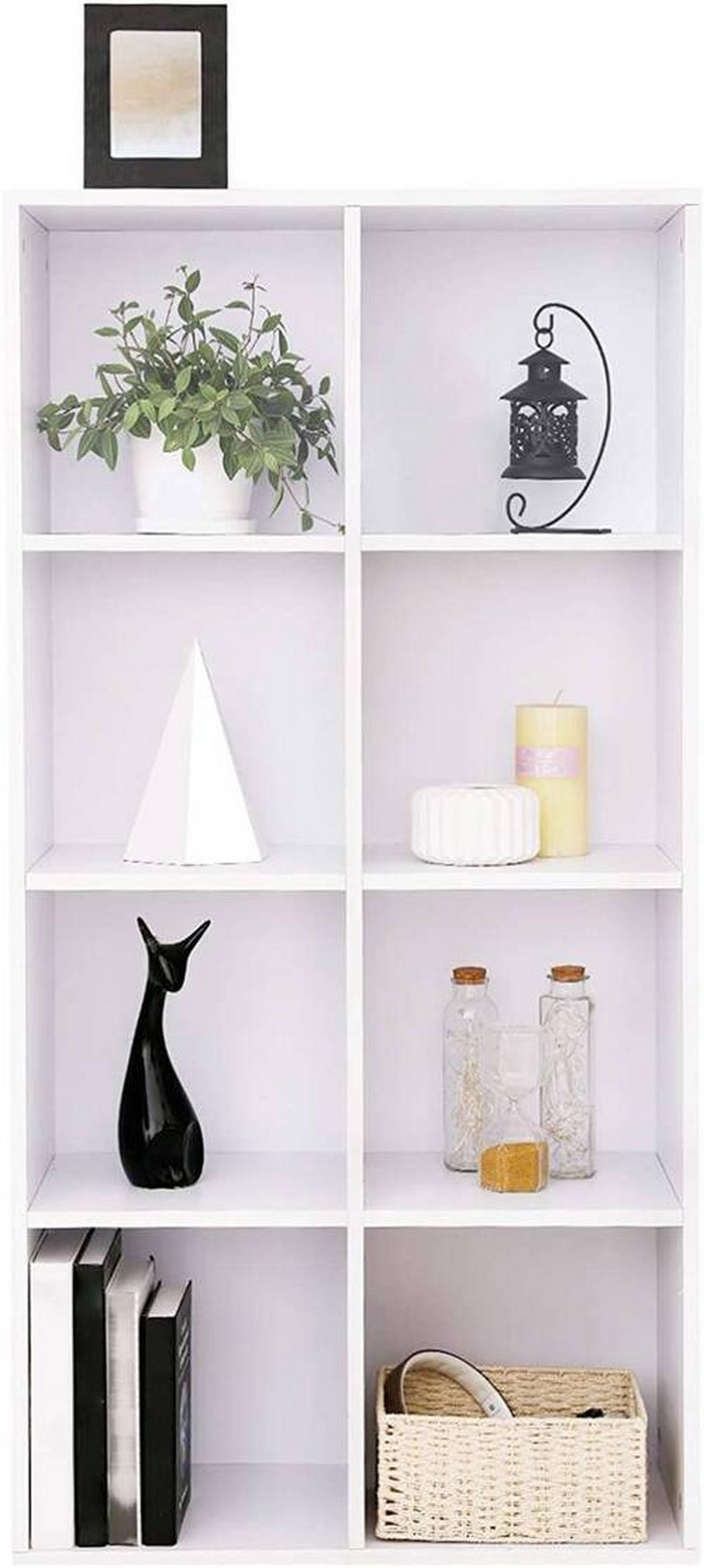 BÜCHERWAND Weiß  - Weiß, Basics, Holzwerkstoff (65,5/129,5/30cm) - Boxxx