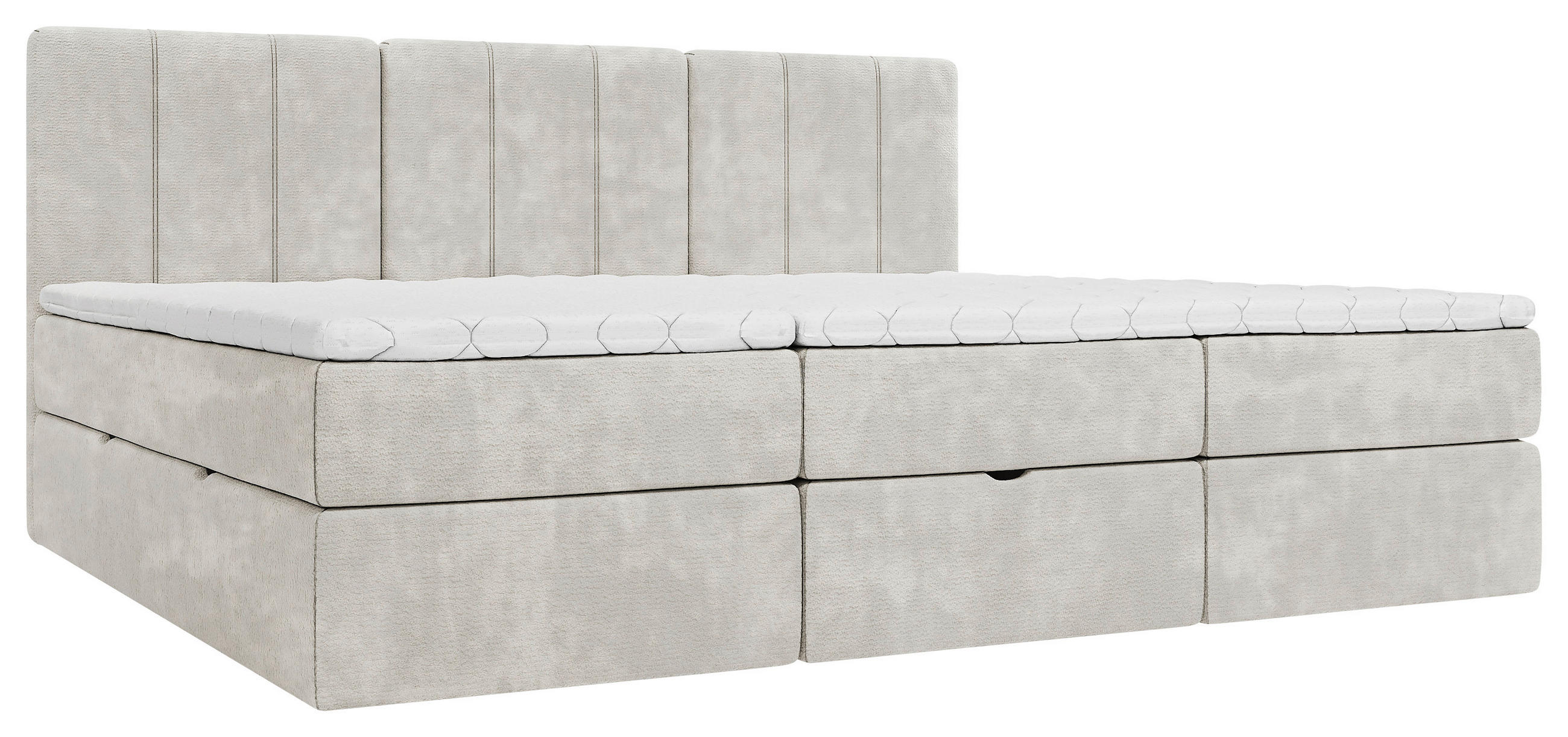 FAMILIENBETT 270/200 cm, Beige  - Beige/Schwarz, Design, Holzwerkstoff/Kunststoff (270/200cm) - Esposa