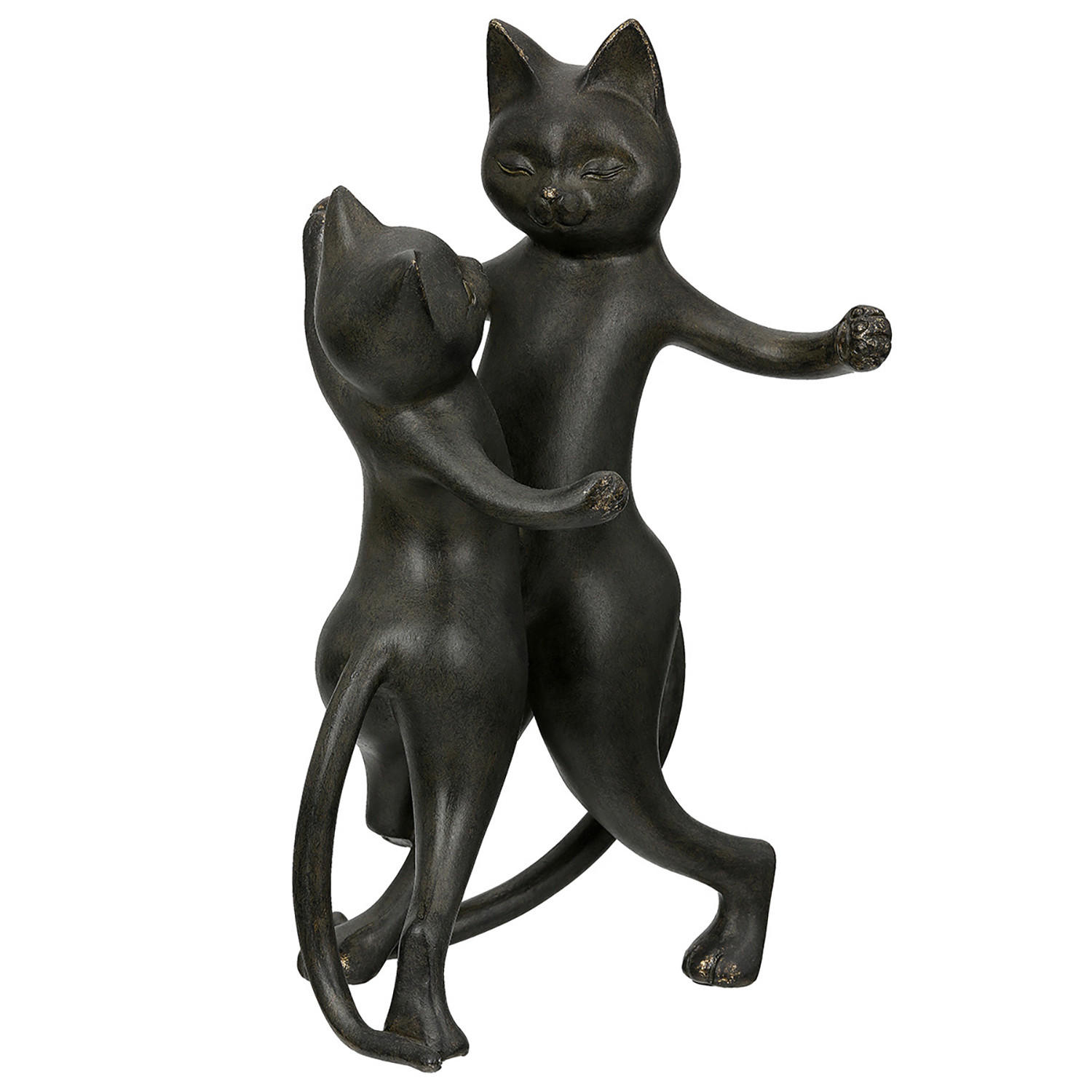 XXXLutz Skulptur Gatto Schwarz 17.5x30.5x16 cm