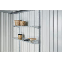 REGALBODEN  - Weiß/Grau, Design, Metall (72/24,5/7cm) - Biohort