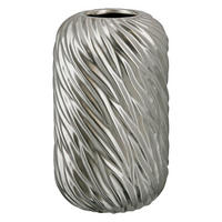 VASE  - Silberfarben, Basics, Keramik (12/12/20cm)