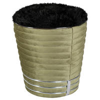 HOCKERTextil Graphitfarben, Grün  - Graphitfarben/Grün, Design, Textil (42/50cm) - Kayoom