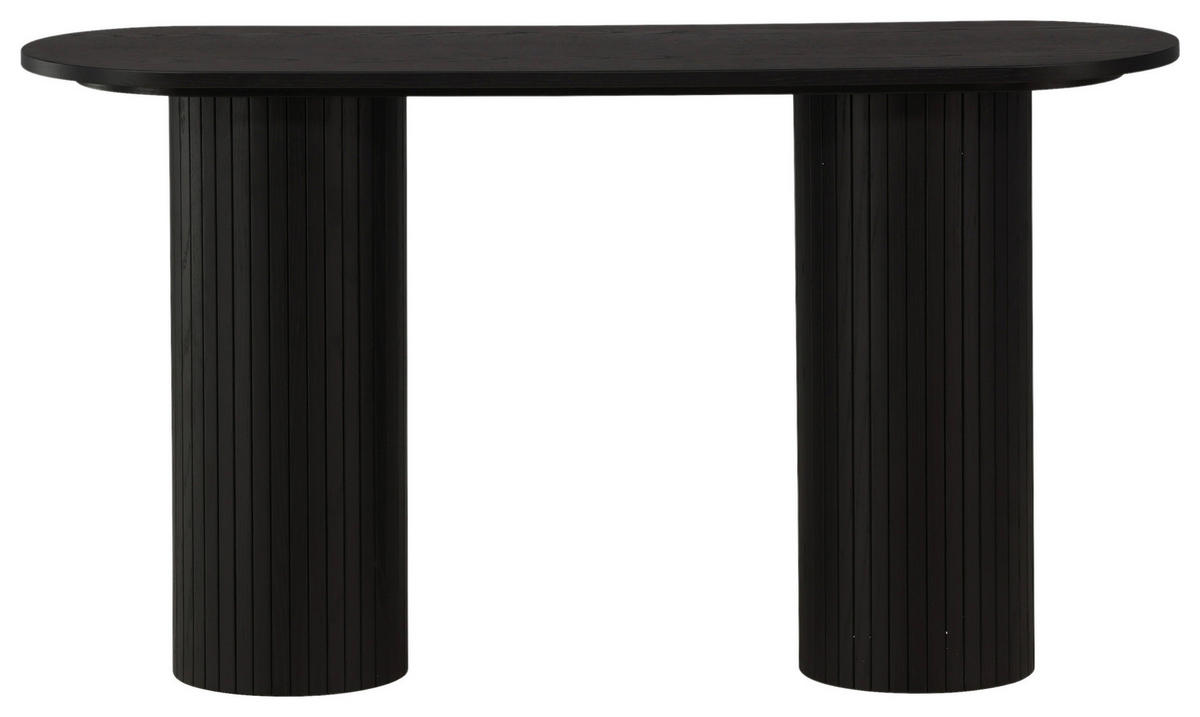 KONSOLE in Holzwerkstoff 130/40/72 cm    - Schwarz, Design, Holzwerkstoff (130/40/72cm) - Livetastic