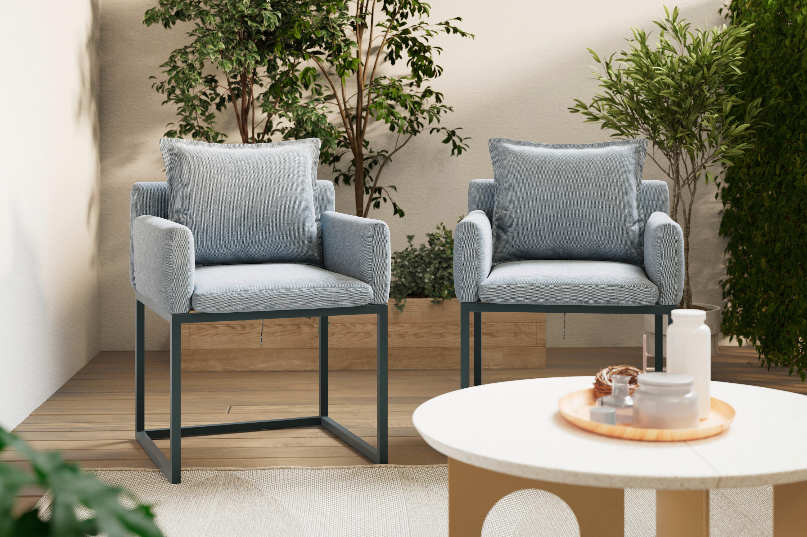 Gardenson ZAHRADNÍ KŘESLO, kov, textil