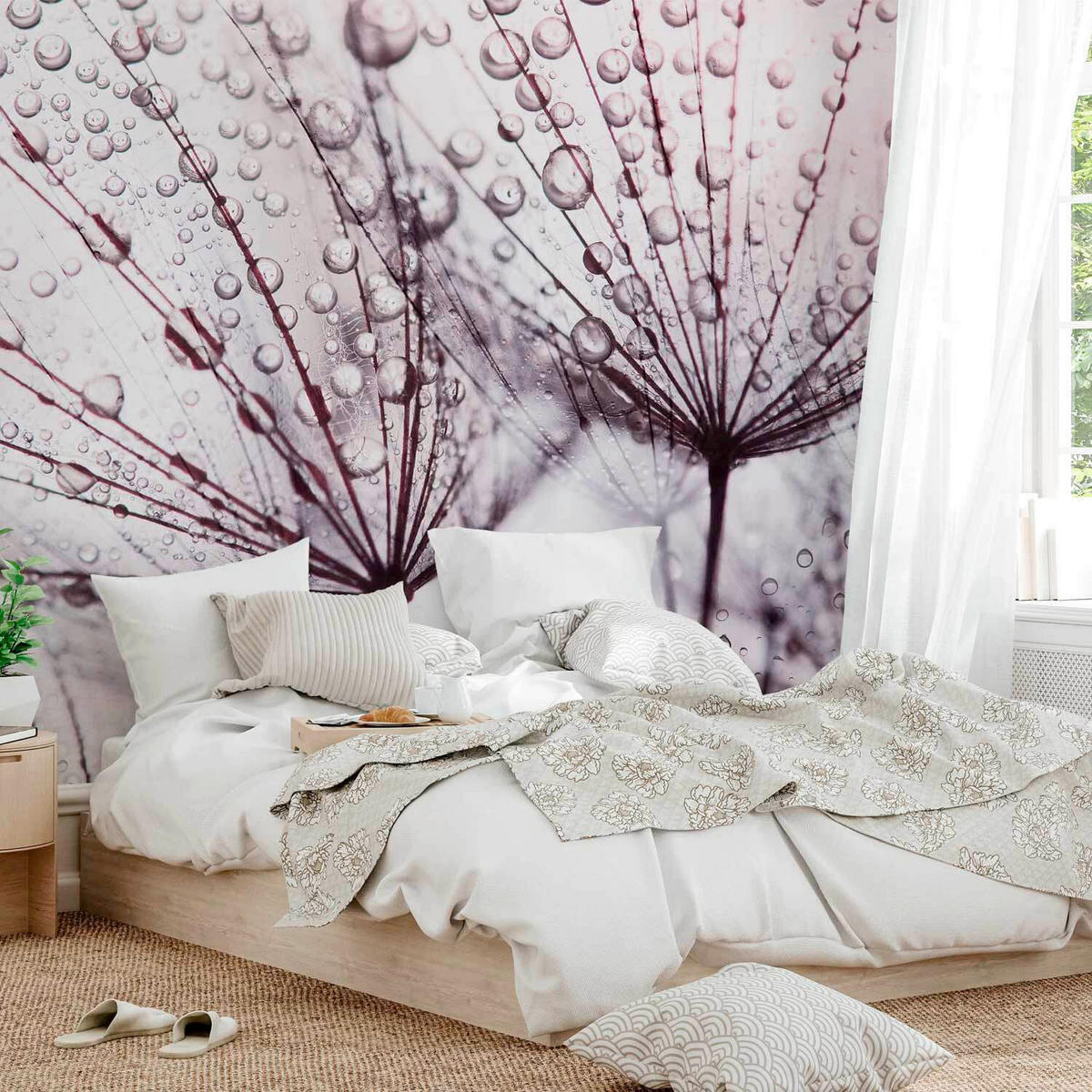 FOTOTAPETE  - Violett/Weiß, LIFESTYLE, Textil (100/70cm) - artgeist