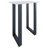 BARBORD i metall, trämaterial  80/50/102 cm  - vit/svart, Klassisk, metall/trämaterial (80/50/102cm)