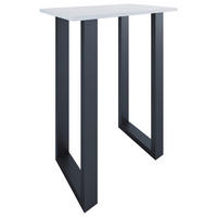 BARBORD i metall, trämaterial  80/50/102 cm  - vit/svart, Klassisk, metall/trämaterial (80/50/102cm)
