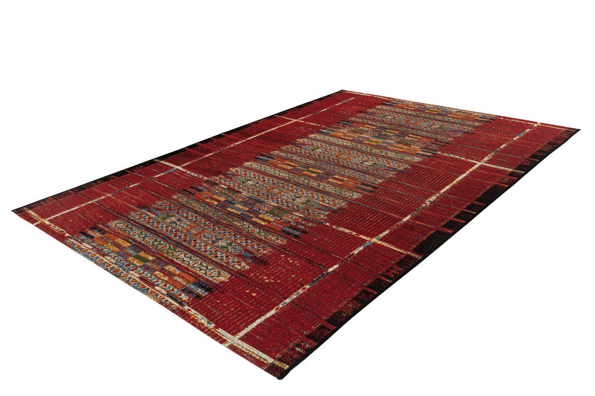 COVOR PENTRU EXTERIOR   - multicolor/roșu, Design, textil (120/170cm) - Novel