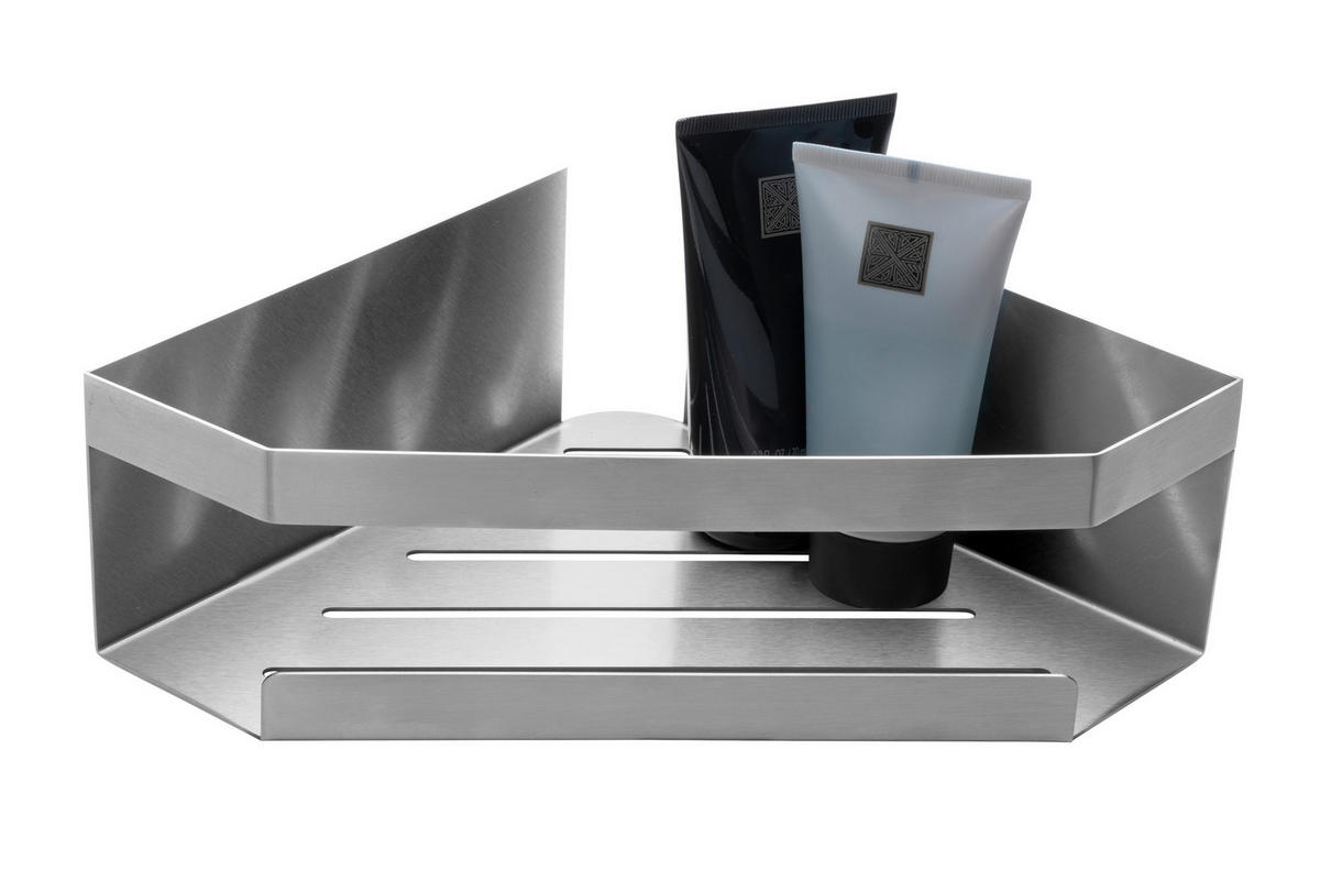 DUSCHABLAGE - Edelstahlfarben, KONVENTIONELL, Metall (28,5/8/18cm) - Schöner Wohnen