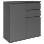 KOMMODE Brest  in 80/84/35 cm  - Anthrazit/Grau, Design, Holzwerkstoff/Kunststoff (80/84/35cm) - Carryhome