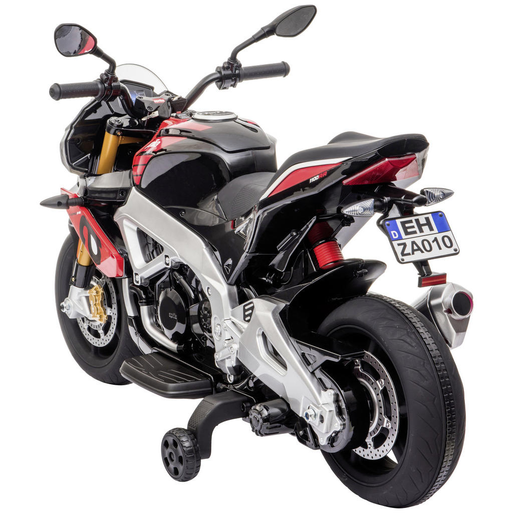 Thumbnail - Xxxl Kinder-Motorrad, Rot, Schwarz, Kunststoff, 108x53x70 cm, unisex, Lichteffekte, AUX-Anschluss, Sirene, MP3-Anschluss...