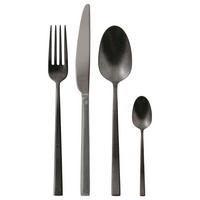 JEDILNI PRIBOR 24/1  Rock Diamond  24-delni  nerjaveče jeklo   - črna, Basics, kovina (15/2/2cm) - Sambonet