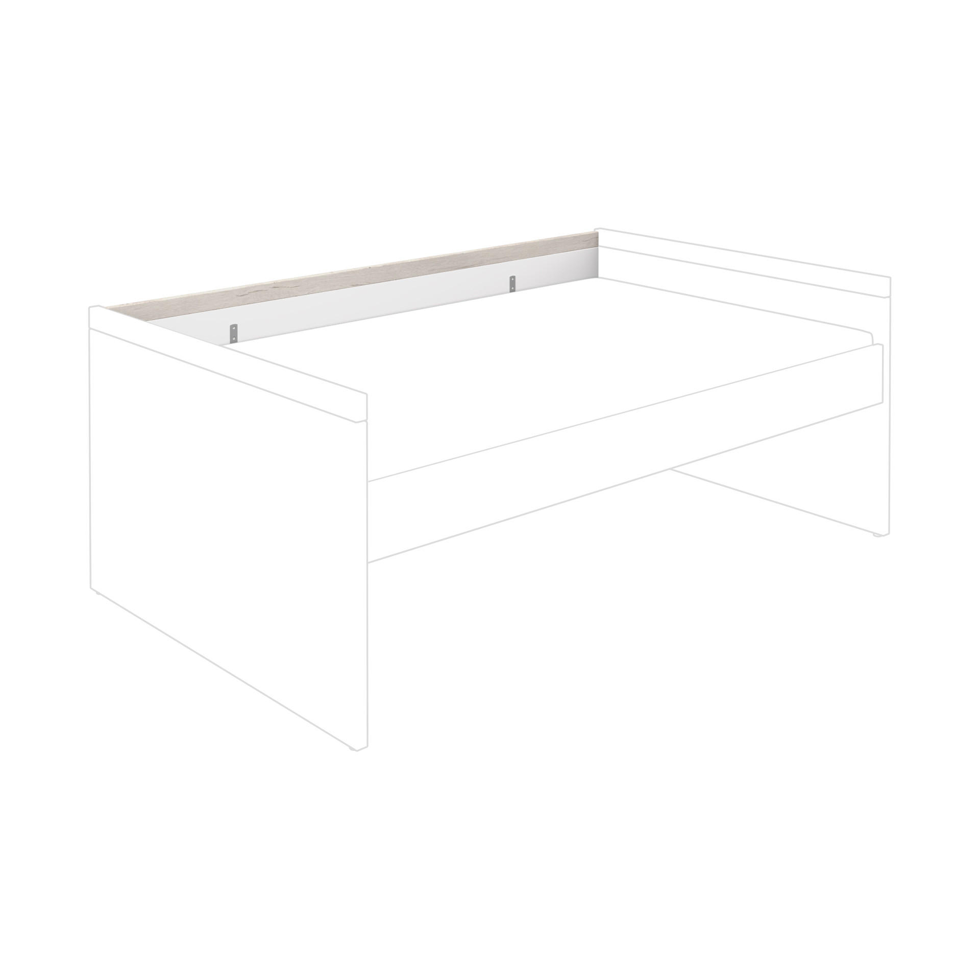 ABSTURZSICHERUNG - Weiß/Silbereichenfarben, Basics (200/18/2,2cm) - Paidi