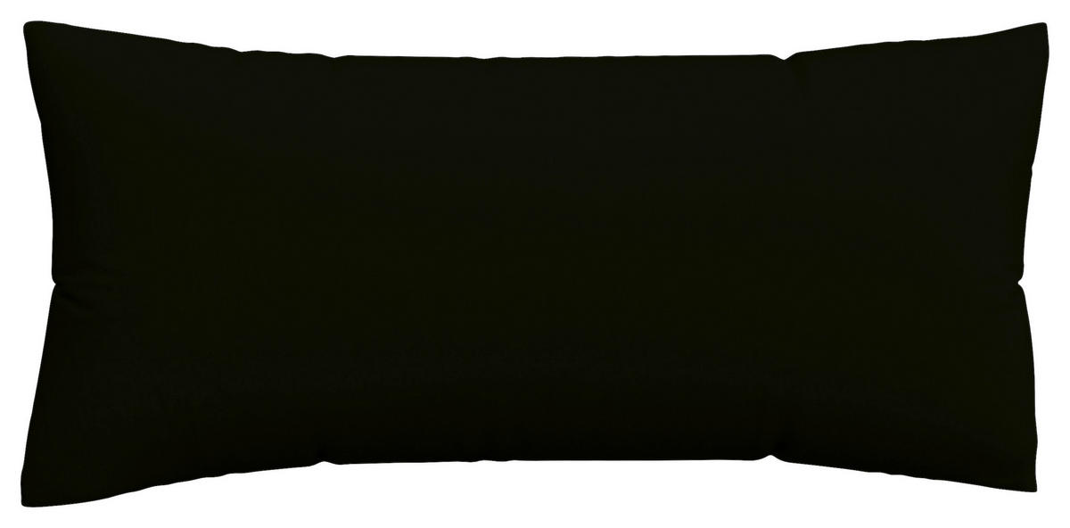 KOPFKISSENBEZUG KNITTED JERSEY 40/80 cm  - Schwarz, Basics, Textil (40/80cm) - Schlafgut