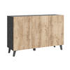 SIDEBOARD  in 120/76/39 cm  - Kastanieneichefarben/Anthrazit, Design, Holzwerkstoff/Kunststoff (120/76/39cm) - Livetastic
