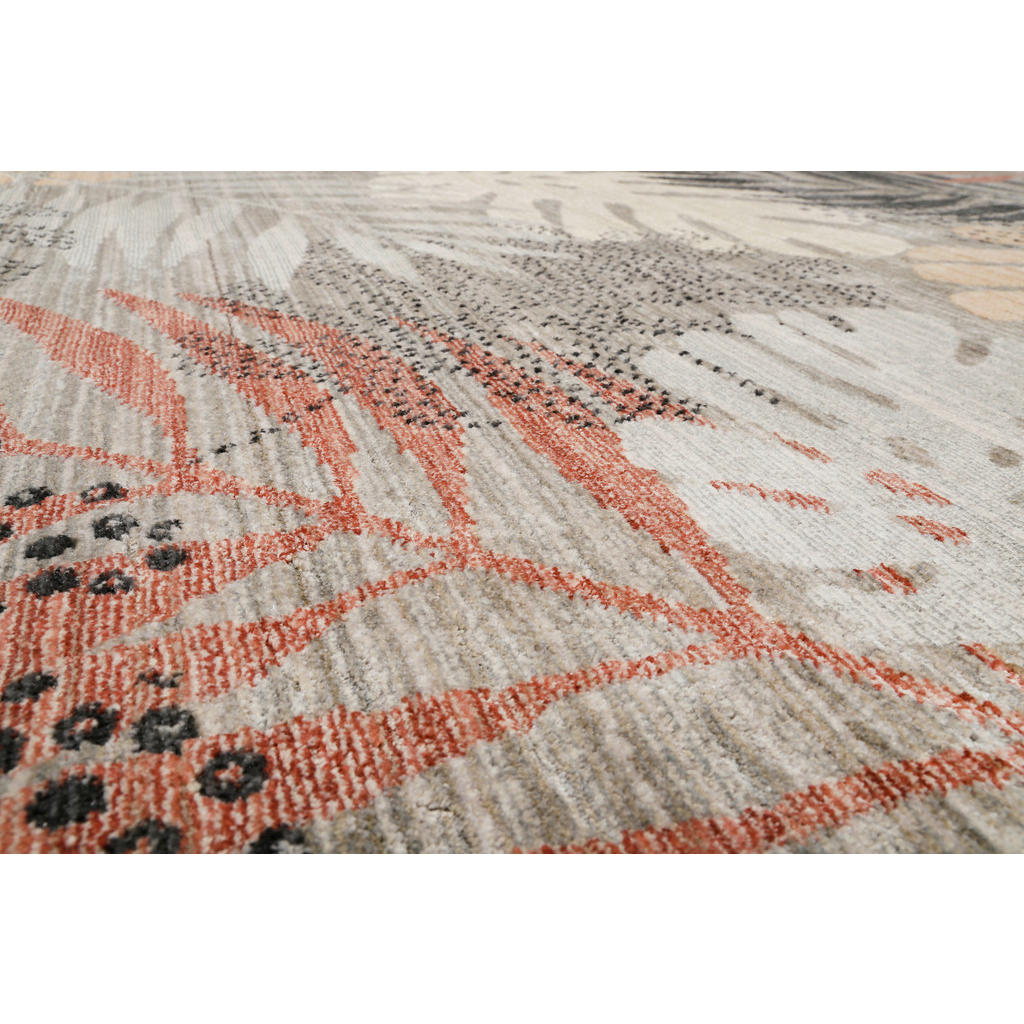 Thumbnail - Esprit Webteppich Florence, Grau, Rot, Beige, Textil, Floral, rechteckig, 133x200 cm, Textiles Vertrauen - Oeko-Tex®, Oe...