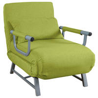 SCHLAFSESSEL  in Flachgewebe Grün  - Grau/Grün, MODERN, Textil/Metall (64/95/78cm) - MID.YOU