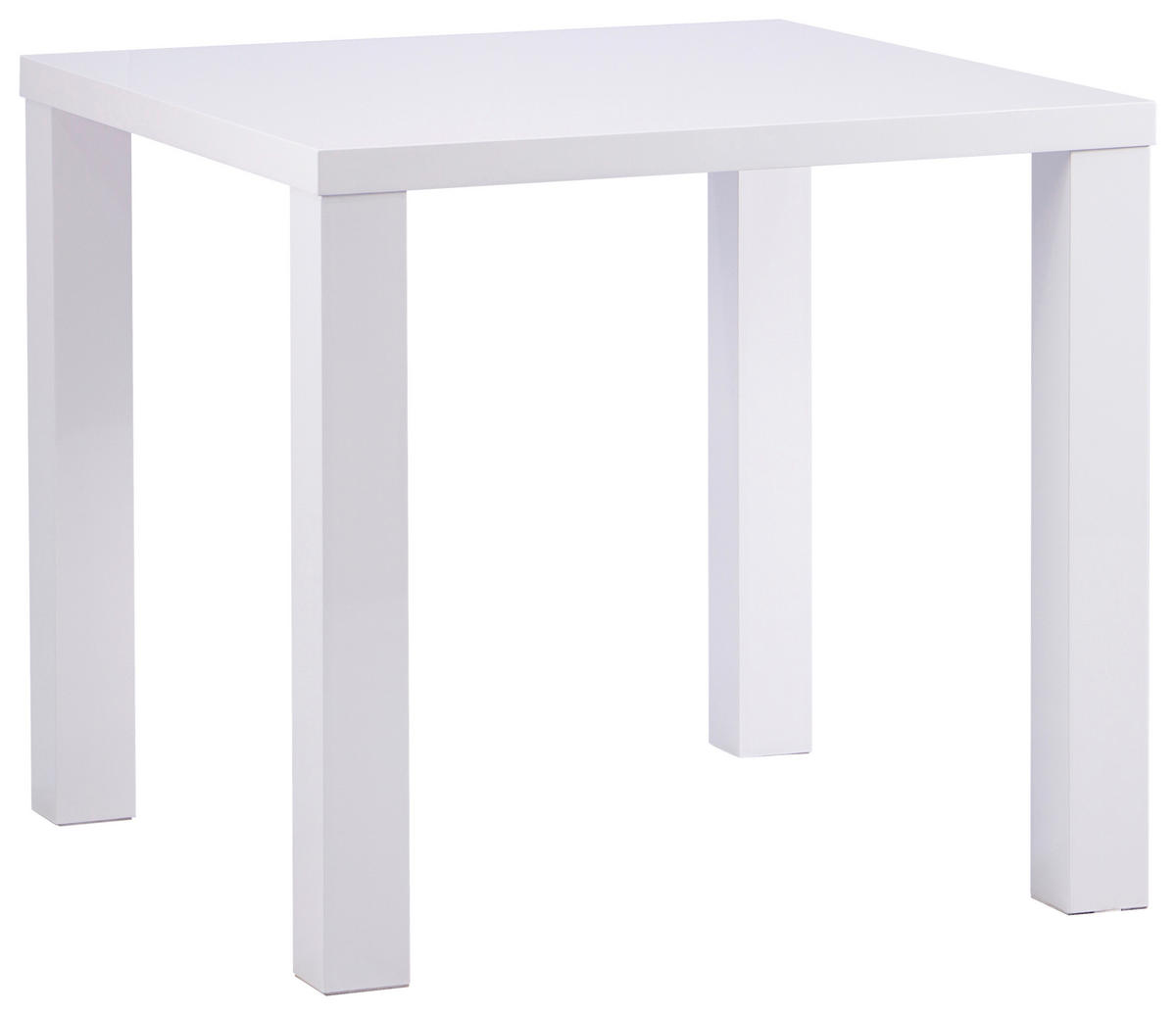 ESSTISCH in Holzwerkstoff  - Weiß Hochglanz, KONVENTIONELL, Holzwerkstoff (80/75/80cm) - P & B