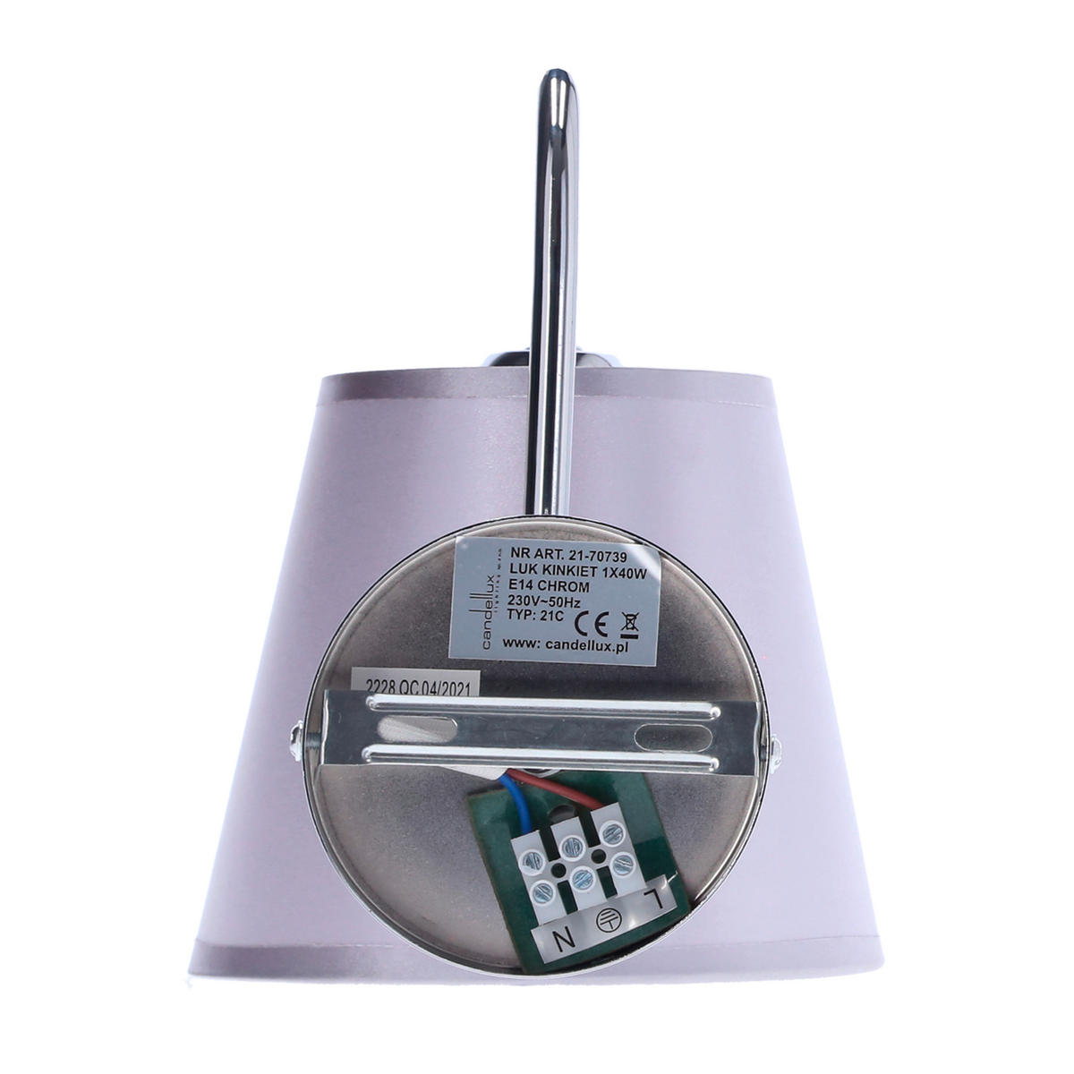VÄGGLAMPA Luk 22/15/21 cm   - kromfärg, Basics, metall/plast (22/15/21cm)