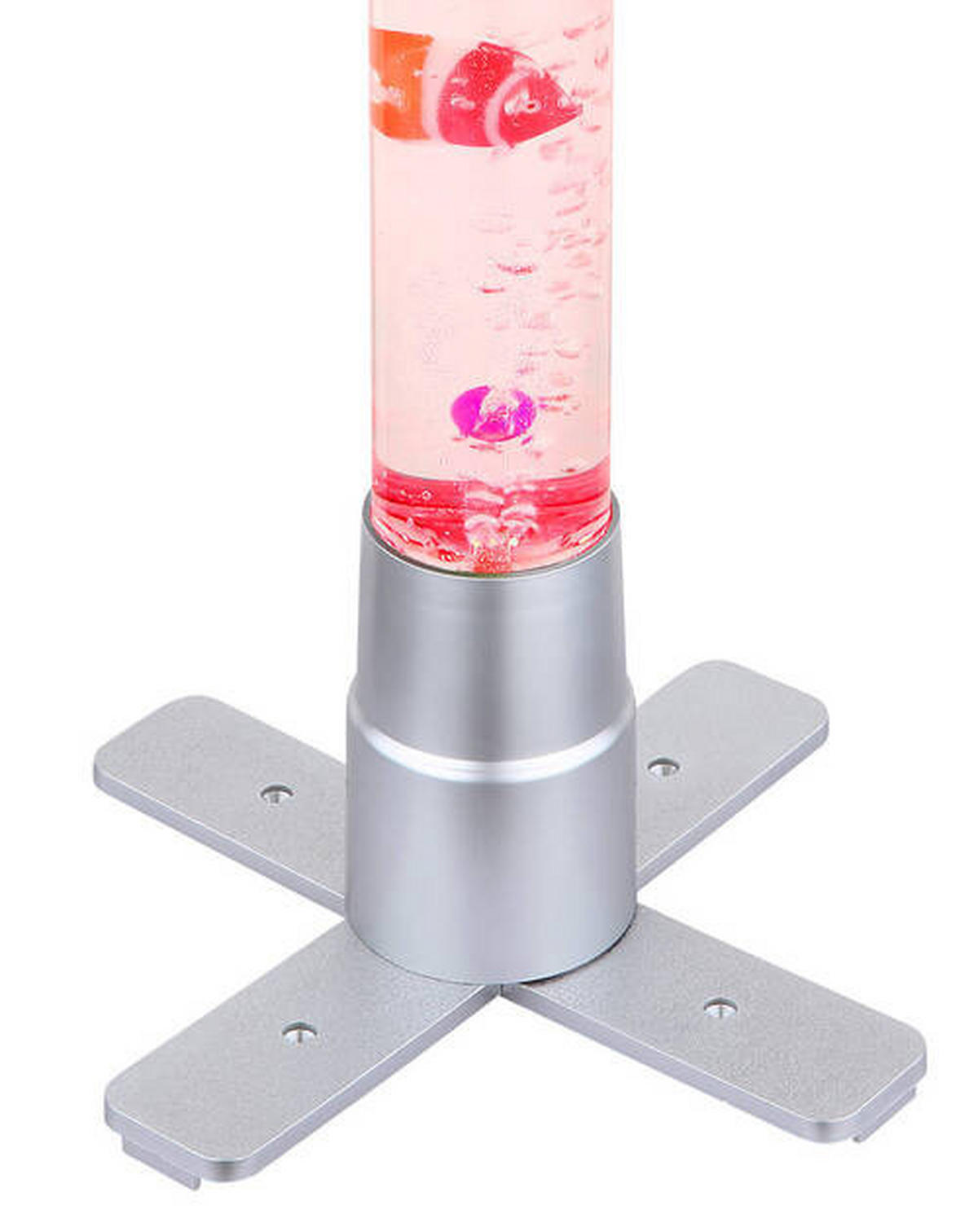 LED SVJETILJKA PODNA  - srebrne boje/prozirno, Basics, plastika (24,6/24,6/61,1cm) - Globo