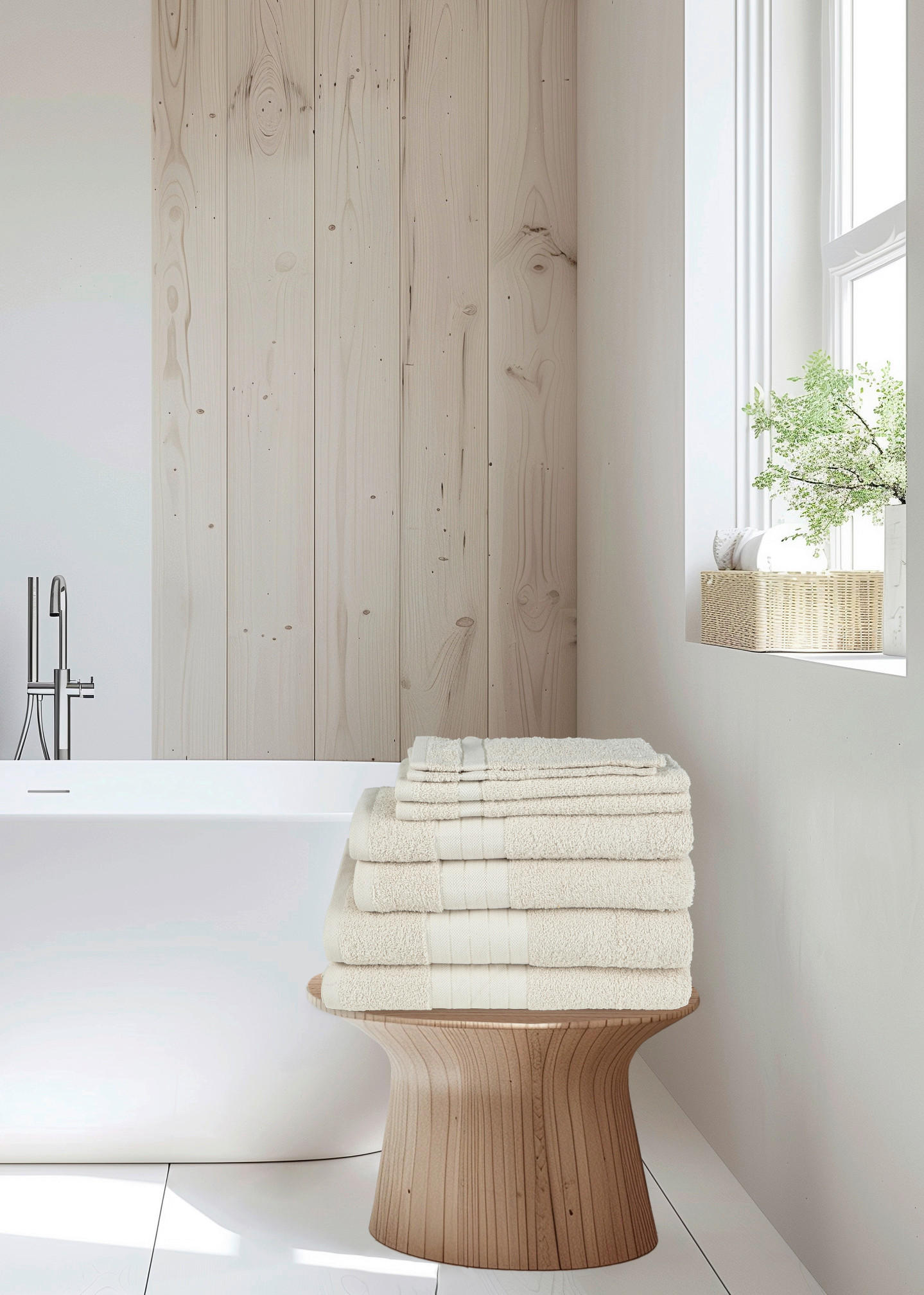 FROTTIERSET Beige 8-teilig  - Beige, Basics, Textil