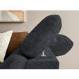 ECKSOFA in Bouclé Schwarz  287/212 cm  - Eichefarben/Schwarz, MODERN, Holz/Textil (287/212cm) - Valnatura
